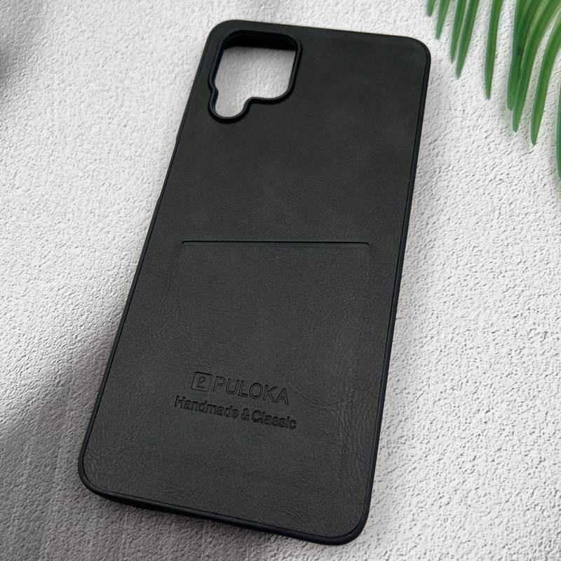 قاب گوشی Galaxy A12 / Galaxy M12 سامسونگ Wallet Case چرم PULOKA جاکارتی کلاسیک مشکی کد 12846 - Image 2