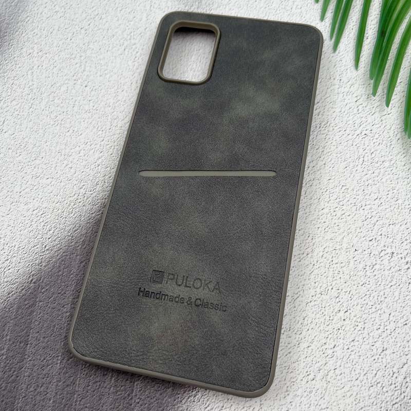 قاب گوشی Galaxy A51 سامسونگ Wallet Case چرم PULOKA جاکارتی کلاسیک تیتانیوم کد 14741 - Image 2