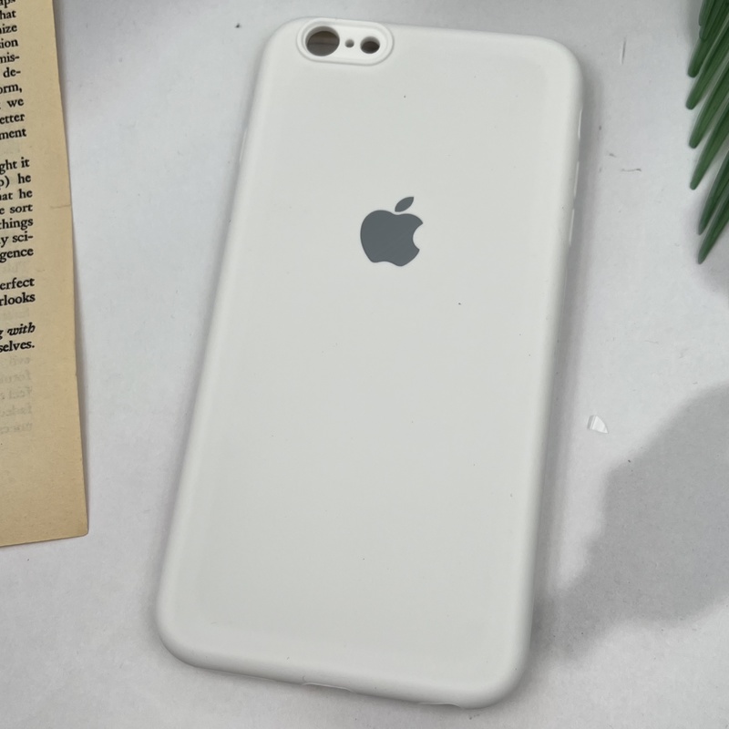 قاب گوشی iPhone 6 Plus / iPhone 6s Plus آیفون سیلیکونی پاک کنی اورجینال داخل پارچه ای محافظ لنز دار رنگ سفید کد 15020 - Image 2