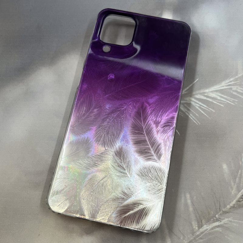 قاب گوشی Galaxy A12 / Galaxy M12 سامسونگ طرح پر اکلیلی لاکچری اسپرت بنفش کد 24202 - Image 2