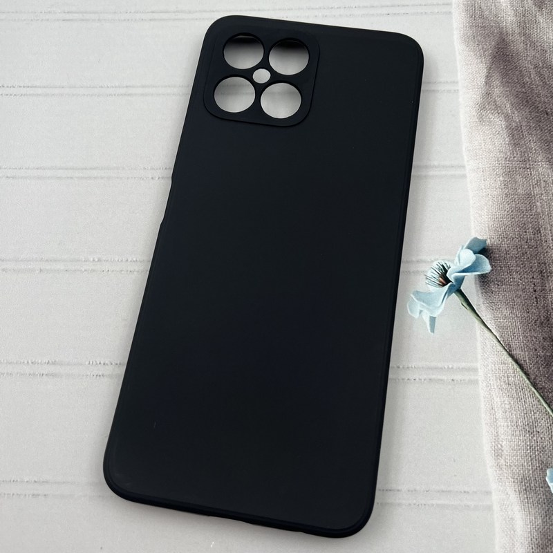 قاب گوشی Honor X8 4G آنر سیلیکونی TPU داخل پارچه ای محافظ لنز دار مشکی کد 27561 - Image 2