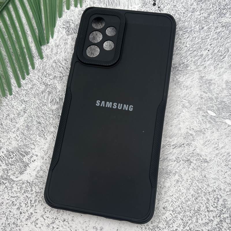 قاب گوشی Galaxy A52 / Galaxy A52S سامسونگ سیلیکونی لنز برجسته طرح سوزنی کلاسیک محافظ لنز دار مشکی کد 29623 - Image 2