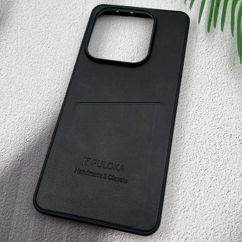 قاب گوشی Redmi Note 14 5G شیائومی Wallet Case چرم PULOKA جاکارتی کلاسیک مشکی کد 34697 - Image 2