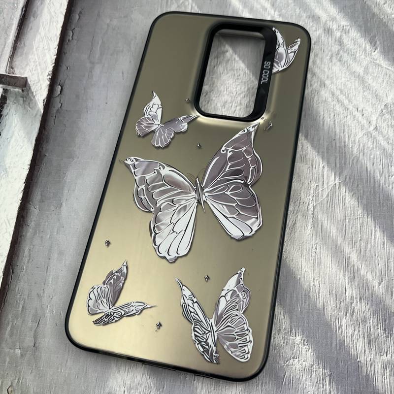 قاب گوشی Redmi Note 8 Pro شیائومی SO COOL اورجینال PC Case کرومی طرح پروانه کد 40047 - Image 2