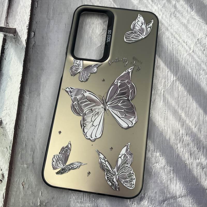 قاب گوشی Galaxy A16 سامسونگ SO COOL اورجینال PC Case کرومی طرح پروانه کد 40594 - Image 2