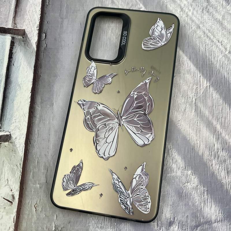 قاب گوشی Galaxy A32 4G سامسونگ SO COOL اورجینال PC Case کرومی طرح پروانه کد 40966 - Image 2