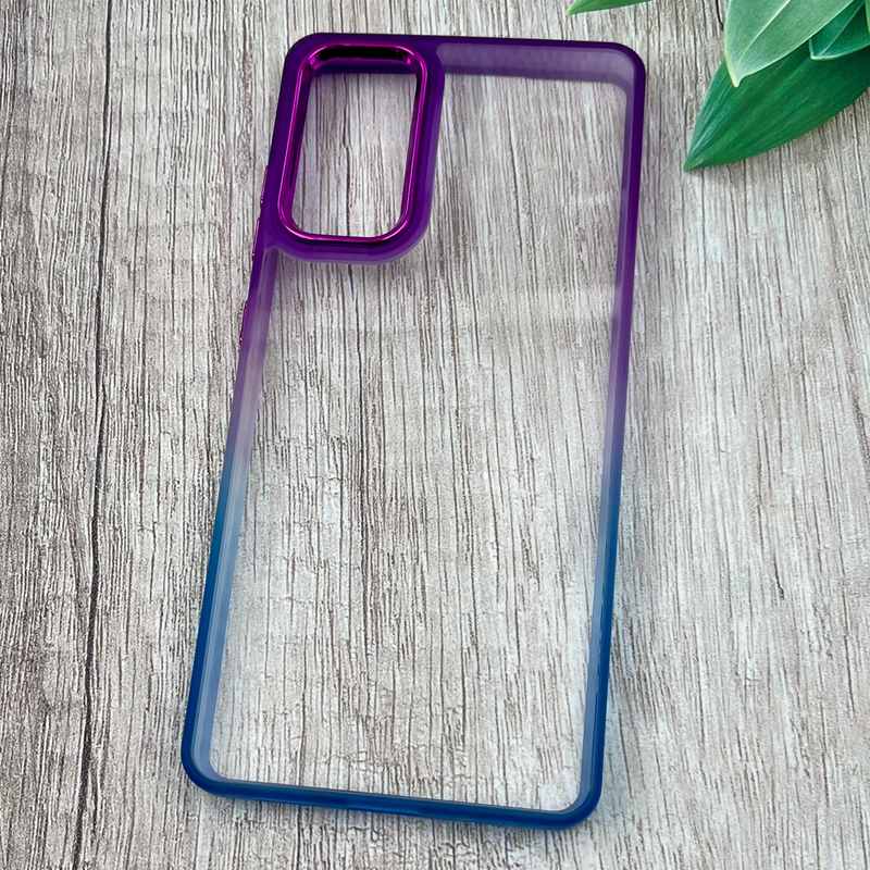 قاب گوشی Galaxy S20 FE سامسونگ Metal Case شفاف دور سیلیکونی رنگین کمان طیفی کد 41484 - Image 2