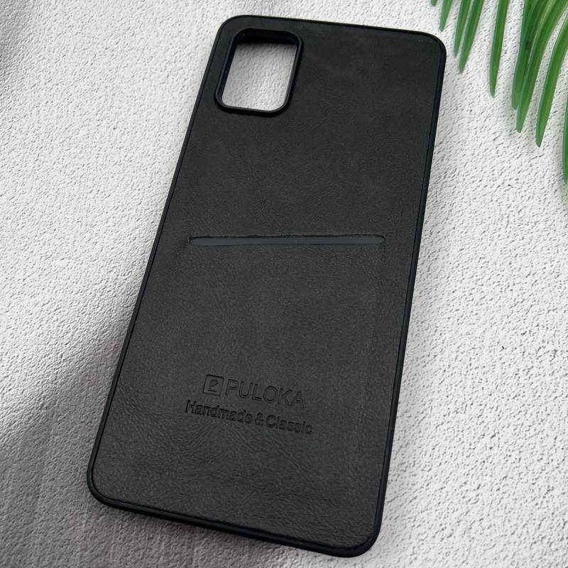 قاب گوشی Galaxy A51 سامسونگ Wallet Case چرم PULOKA جاکارتی کلاسیک مشکی کد 41894 - Image 2