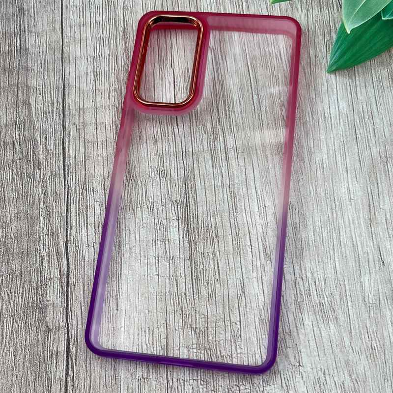 قاب گوشی Galaxy S20 FE سامسونگ Metal Case شفاف دور سیلیکونی رنگین کمان طیفی کد 43897 - Image 2