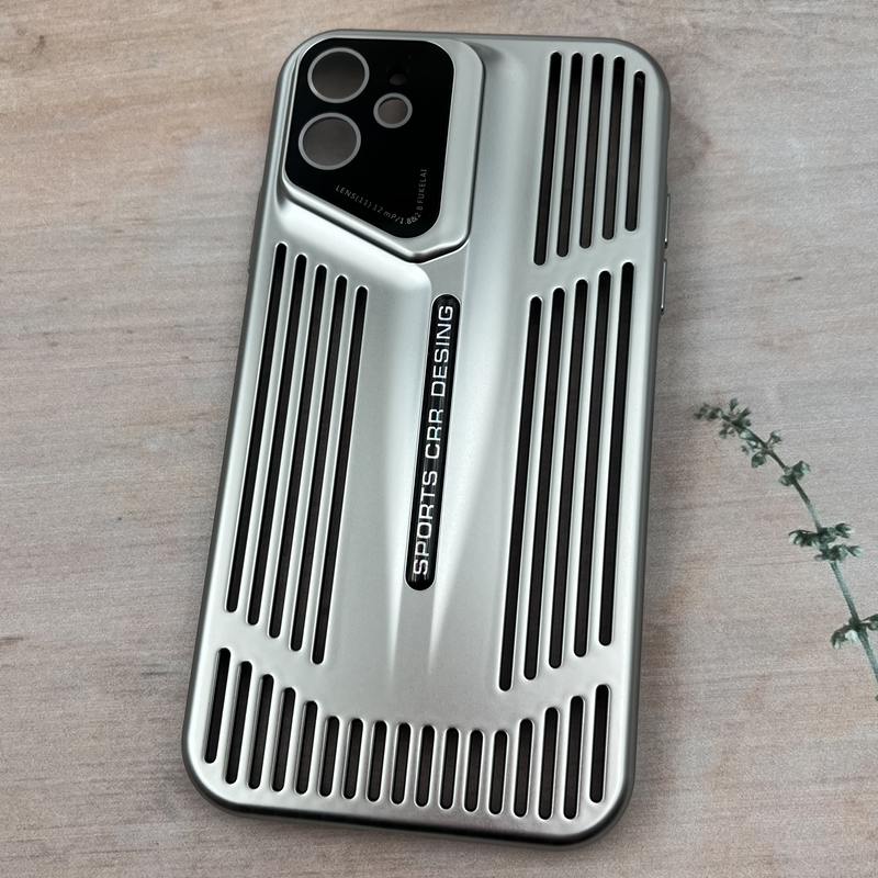 قاب گوشی iPhone 11 آیفون Sport CRR Design برجسته اورجینال محافظ لنز دار شیشه ای نقره ای کد 46637 - Image 2