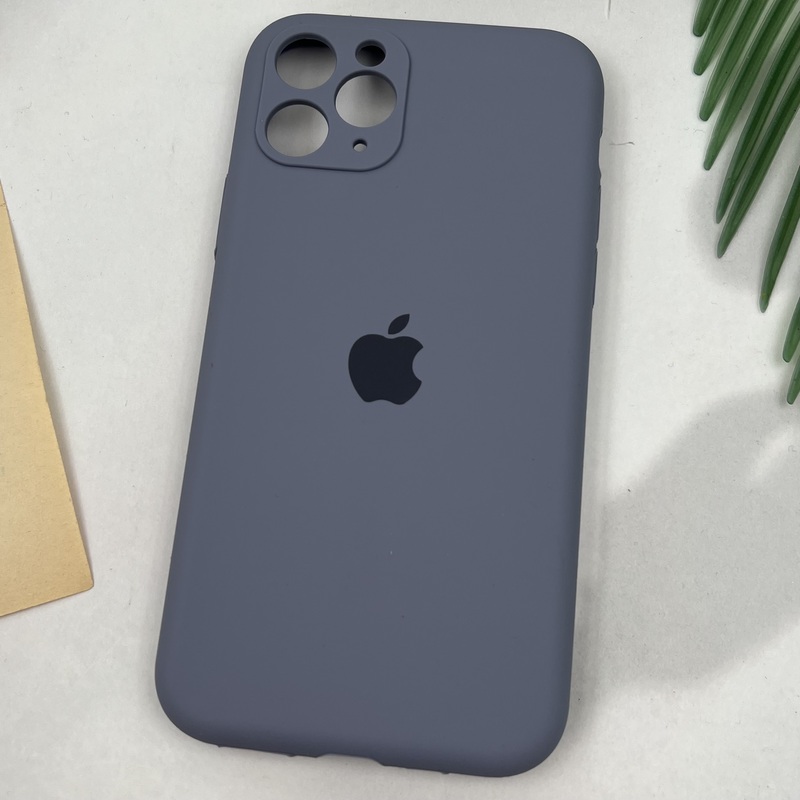 قاب گوشی iPhone 11 Pro آیفون سیلیکونی پاک کنی اورجینال داخل پارچه ای محافظ لنز دار رنگ آبی فیلی کد 48780 - Image 2
