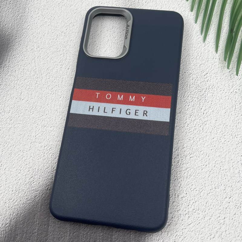 قاب گوشی Galaxy A12 / Galaxy M12 سامسونگ Action Tommy سیلیکونی طرح چرم لنز کرومی سرمه ای کد 68676 - Image 2