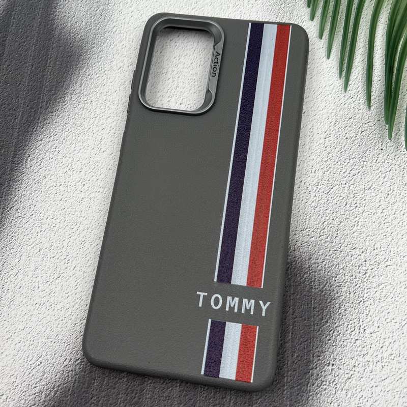 قاب گوشی Galaxy A52 / Galaxy A52S سامسونگ Action Tommy سیلیکونی طرح چرم لنز کرومی تیتانیوم کد 53006 - Image 2