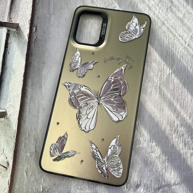 قاب گوشی Galaxy A51 سامسونگ SO COOL اورجینال PC Case کرومی طرح پروانه کد 55652 - Image 2