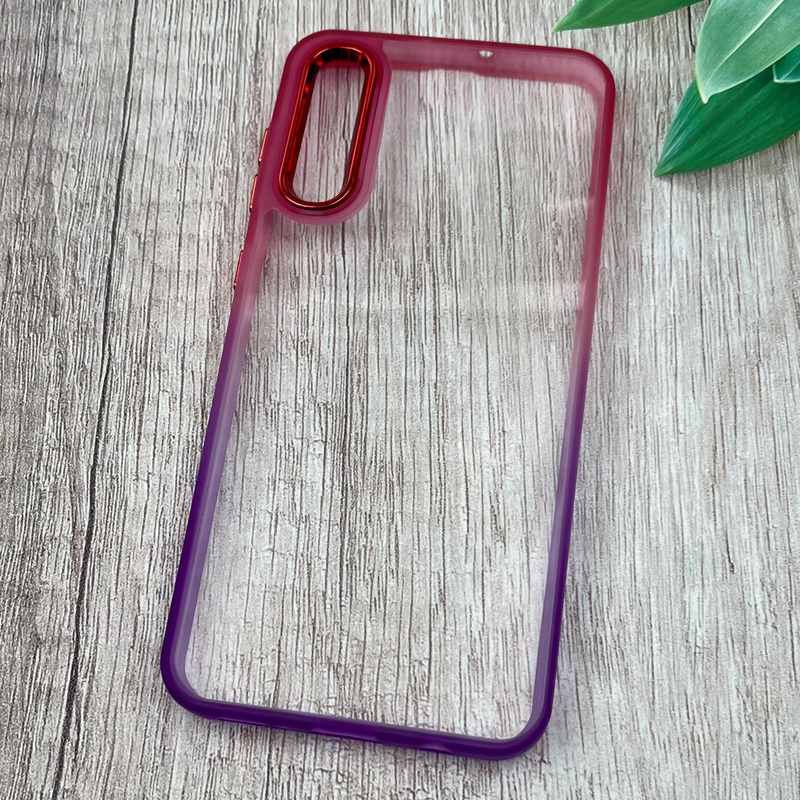 قاب گوشی Galaxy A30S / Galaxy A50S / Galaxy A50 سامسونگ Metal Case شفاف دور سیلیکونی رنگین کمان طیفی کد 60317 - Image 2