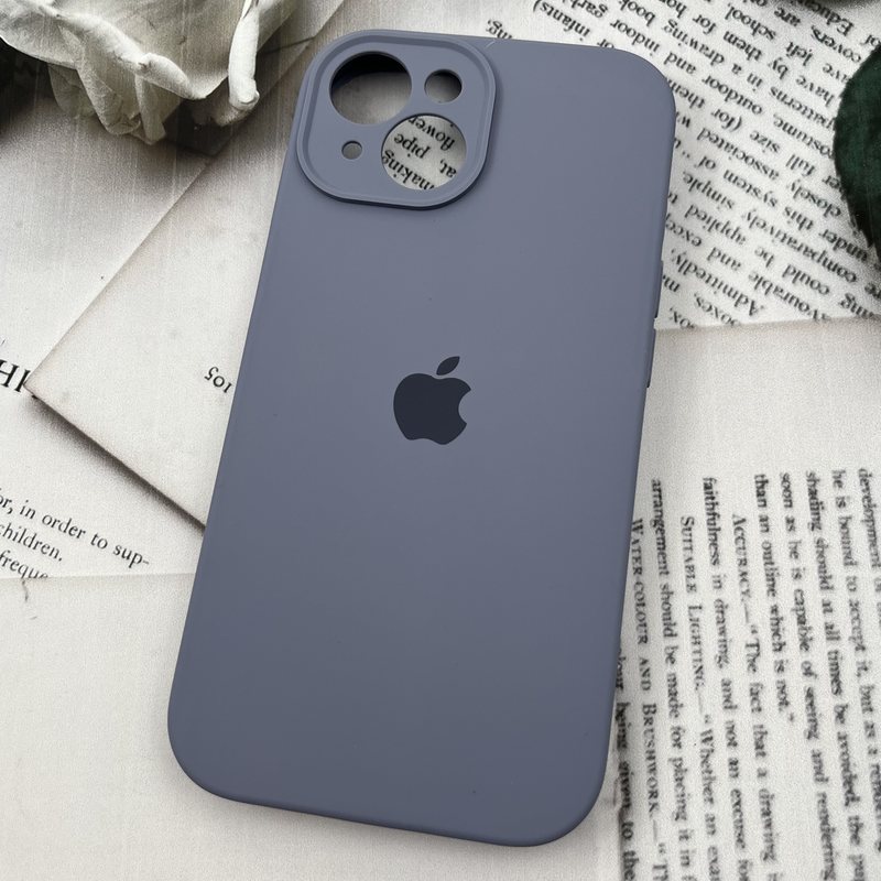 قاب گوشی iPhone 15 آیفون سیلیکونی پاک کنی اورجینال داخل پارچه ای محافظ لنز دار رنگ آبی فیلی کد 66719 - Image 2