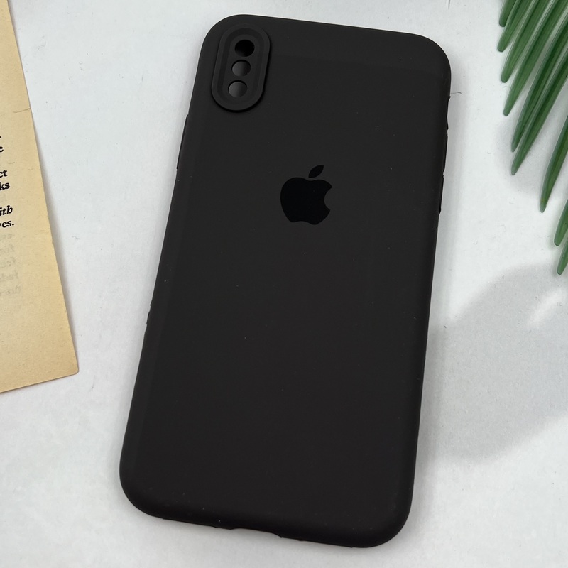 قاب گوشی iPhone X / iPhone XS آیفون سیلیکونی پاک کنی اورجینال داخل پارچه ای محافظ لنز دار رنگ قهوه ای کد 66932 - Image 2