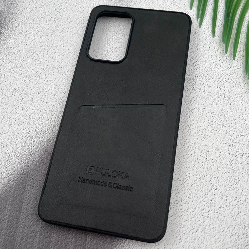 قاب گوشی Galaxy A52 / Galaxy A52S سامسونگ Wallet Case چرم PULOKA جاکارتی کلاسیک مشکی کد 67627 - Image 2