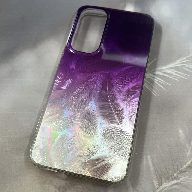 قاب گوشی Galaxy S23 FE سامسونگ طرح پر اکلیلی لاکچری اسپرت بنفش کد 70518 - Image 2