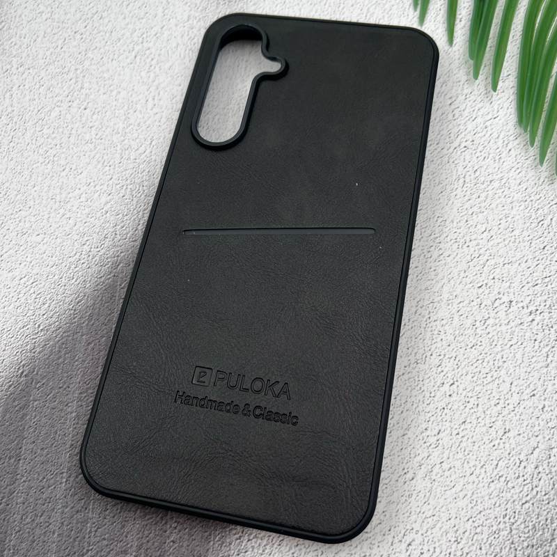 قاب گوشی Galaxy S23 FE سامسونگ Wallet Case چرم PULOKA جاکارتی کلاسیک مشکی کد 75826 - Image 2