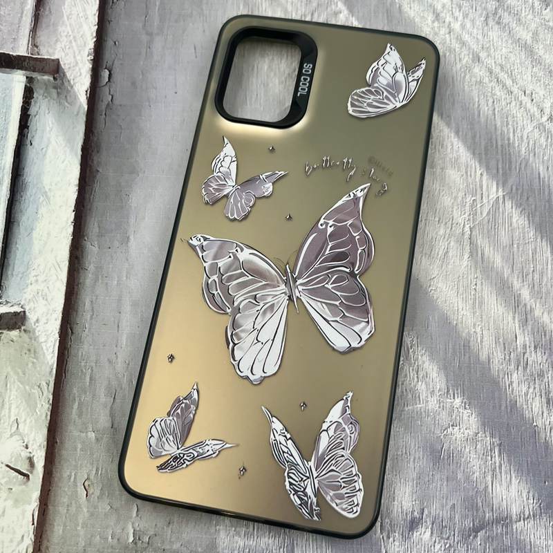 قاب گوشی Galaxy A31 سامسونگ SO COOL اورجینال PC Case کرومی طرح پروانه کد 80957 - Image 2