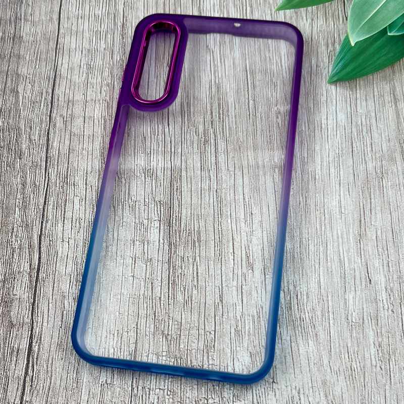 قاب گوشی Galaxy A30S / Galaxy A50S / Galaxy A50 سامسونگ Metal Case شفاف دور سیلیکونی رنگین کمان طیفی کد 88322 - Image 2