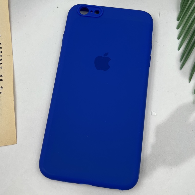 قاب گوشی iPhone 6 Plus / iPhone 6s Plus آیفون سیلیکونی پاک کنی اورجینال داخل پارچه ای محافظ لنز دار رنگ آبی کاربنی کد 88405 - Image 2