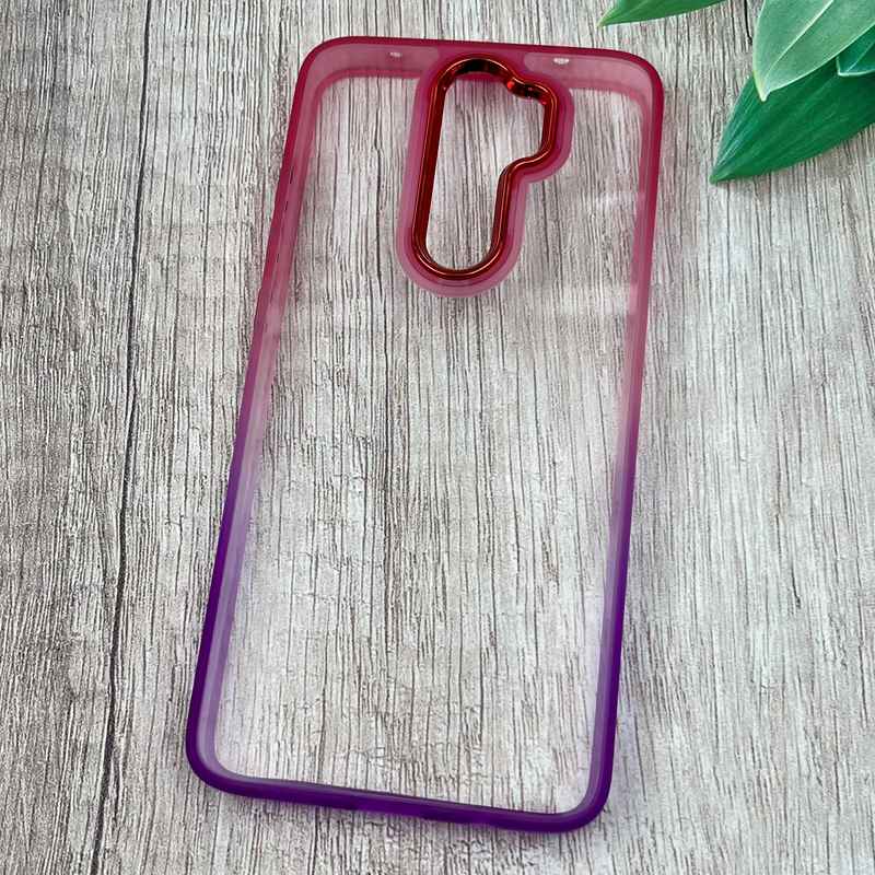 قاب گوشی Redmi Note 8 Pro شیائومی Metal Case شفاف دور سیلیکونی رنگین کمان طیفی کد 88721 - Image 2
