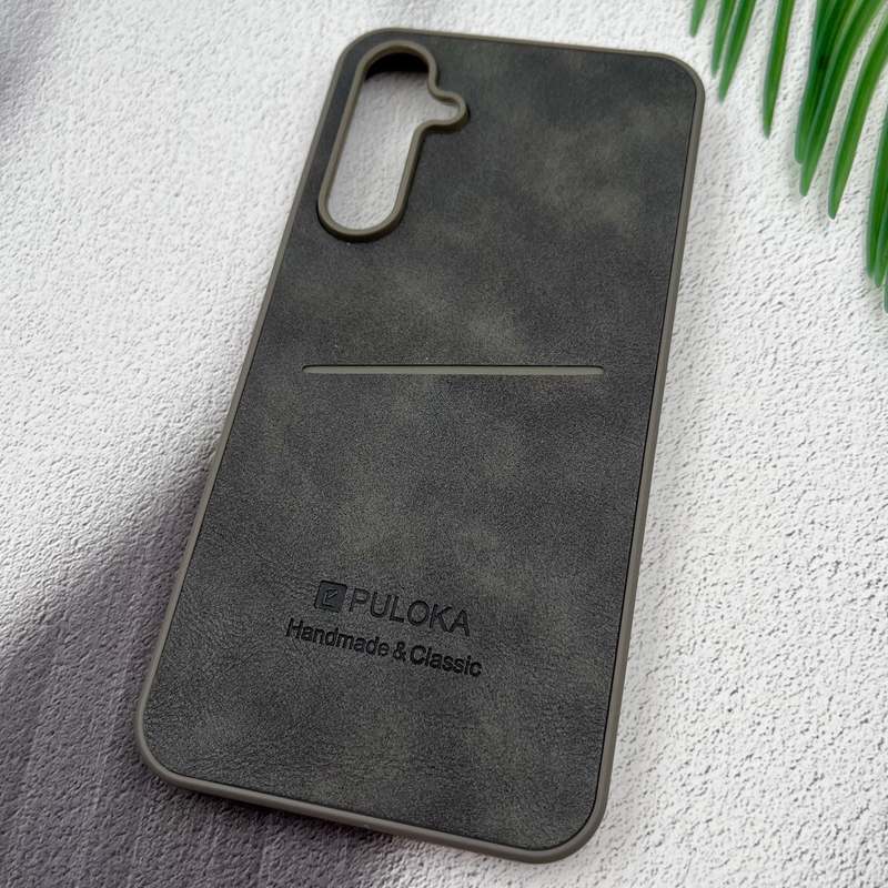 قاب گوشی Galaxy S23 FE سامسونگ Wallet Case چرم PULOKA جاکارتی کلاسیک تیتانیوم کد 90606 - Image 2