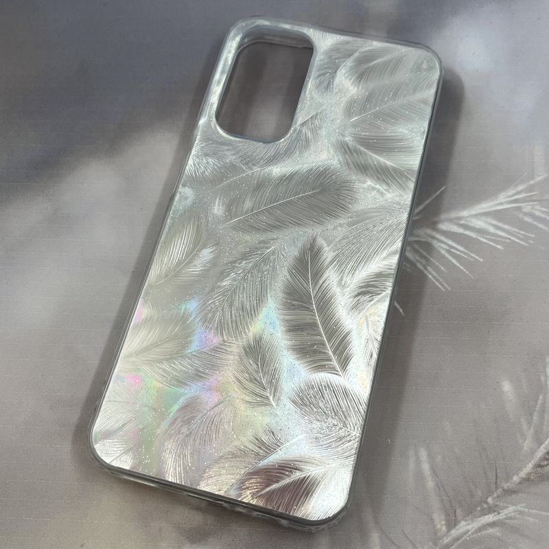 قاب گوشی Galaxy A14 سامسونگ طرح پر اکلیلی لاکچری اسپرت نقره ای کد 91046 - Image 2