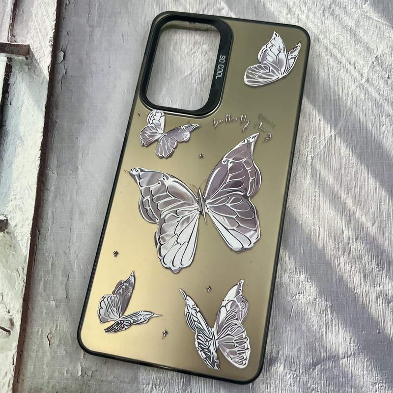 قاب گوشی Galaxy A73 سامسونگ SO COOL اورجینال PC Case کرومی طرح پروانه کد 95726 - Image 2
