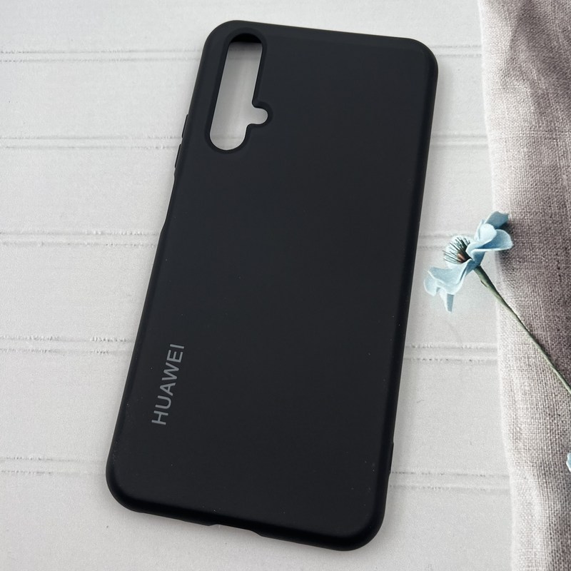قاب گوشی Huawei Nova 5T هوآوی سیلیکونی های کپی محافظ لنز دار مشکی کد 11709 - Image 2
