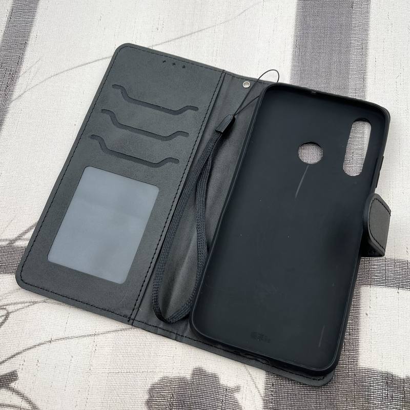 کیف گوشی Honor 10 Lite آنر چرم مگنتی جاکارتی بند آویز دار مشکی کد 19514 - Image 2