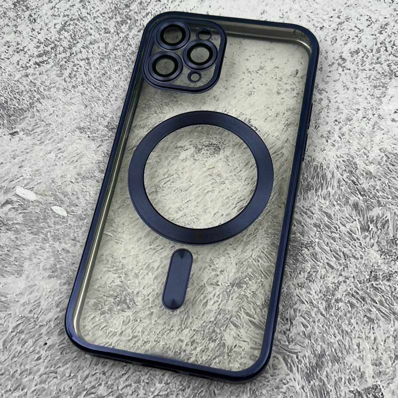 قاب گوشی iPhone 11 Pro آیفون الکترواستاتیک اورجینال مگ سیف محافظ لنز دار گلسی سرمه ای کد 21629 - Image 2