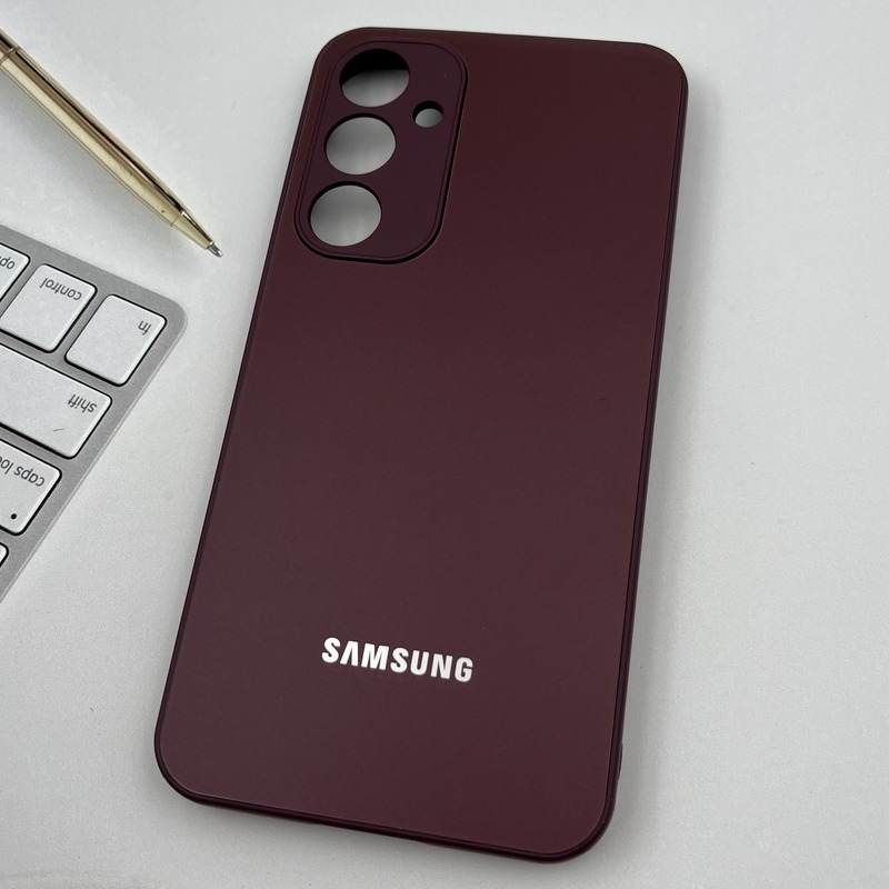 قاب گوشی Galaxy A55 سامسونگ اورجینال PVD ضدخش Magic Mask محافظ لنز دار زرشکی کد 31033 - Image 2