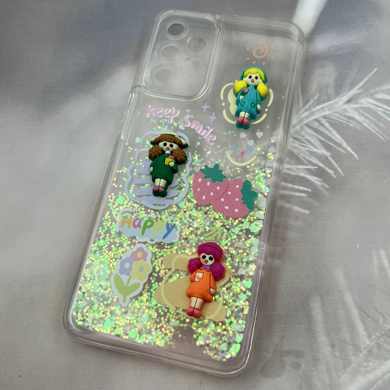 قاب گوشی Galaxy A23 سامسونگ آکواریومی Aquarium Case شفاف اکلیلی عروسکی برجسته طرح دخترانه محافظ لنز دار کد 33224 - Image 2