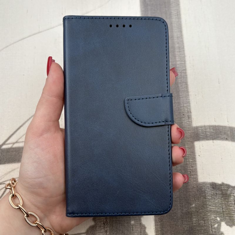 کیف گوشی (Galaxy A7 2017 (A720 سامسونگ چرم مگنتی جاکارتی محافظ لنز دار سرمه ای کد 37756 - Image 3