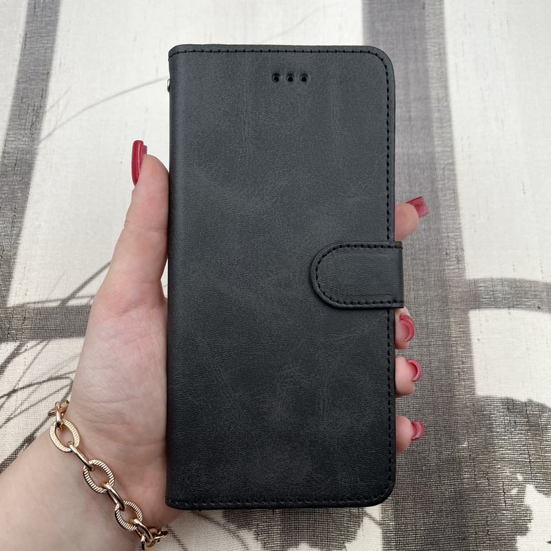کیف گوشی Galaxy A22 4G / Galaxy M32 4G سامسونگ چرم مگنتی جاکارتی محافظ لنز دار بند آویز دار مشکی کد 40436 - Image 3