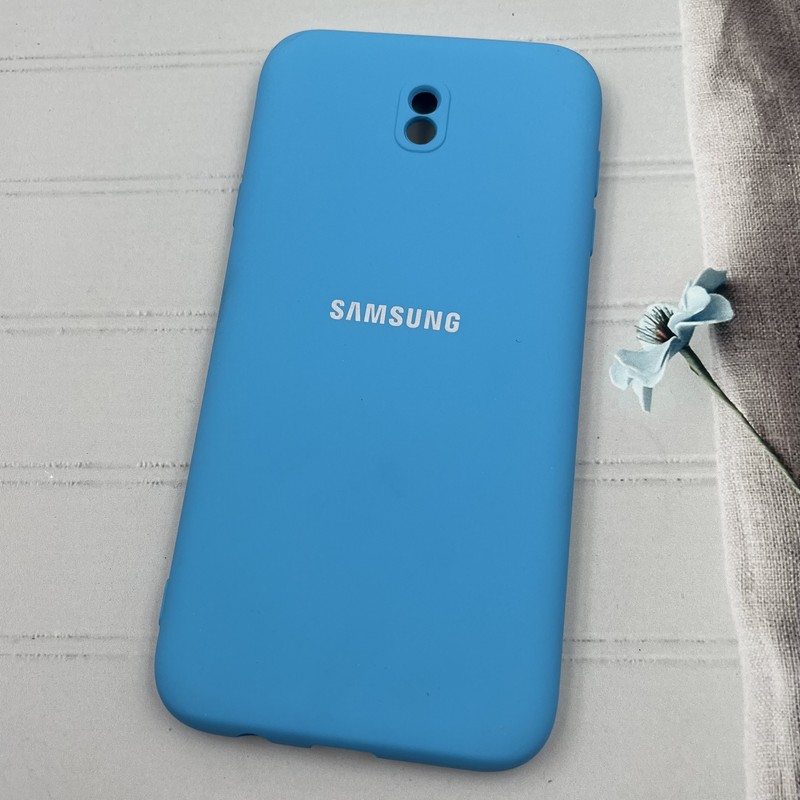 قاب گوشی Galaxy J7 Pro سامسونگ سیلیکونی های کپی محافظ لنز دار آبی کد 41498 - Image 2