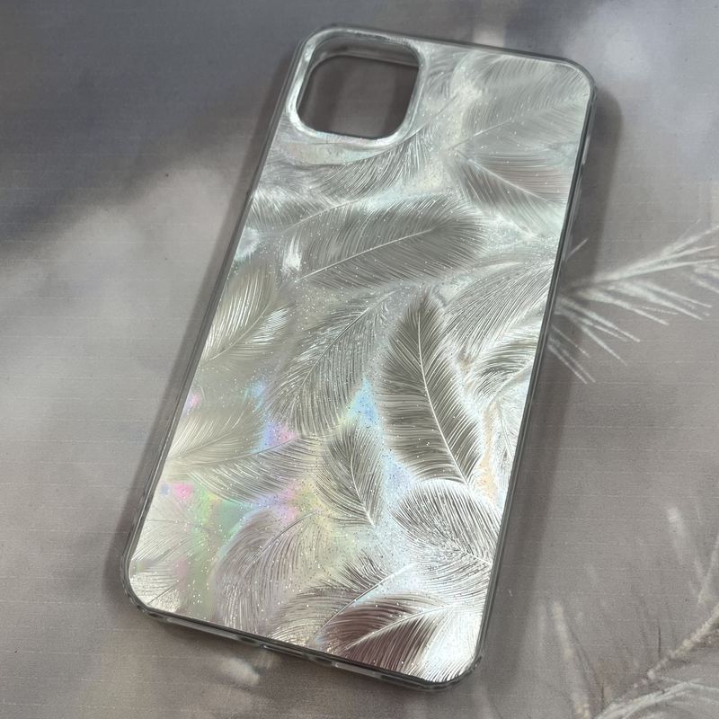 قاب گوشی iPhone 11 Pro Max آیفون طرح پر اکلیلی لاکچری اسپرت نقره ای کد 53517 - Image 2