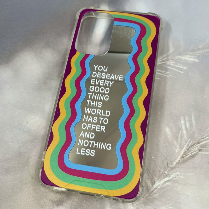 قاب گوشی Galaxy A23 سامسونگ Miror Case آینه ای فانتزی ایربگ دار طرح رنگین کمان کد 53777 - Image 2
