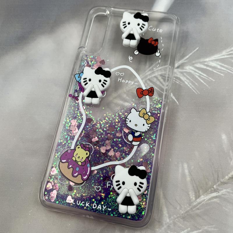 قاب گوشی Galaxy A30S / Galaxy A50S / Galaxy A50 سامسونگ آکواریومی Aquarium Case شفاف اکلیلی عروسکی برجسته طرح کیتی کد 58443 - Image 2