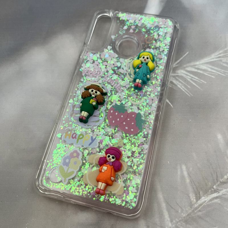 قاب گوشی Huawei P30 Lite هوآوی آکواریومی Aquarium Case شفاف اکلیلی عروسکی برجسته طرح دخترانه کد 60187 - Image 2