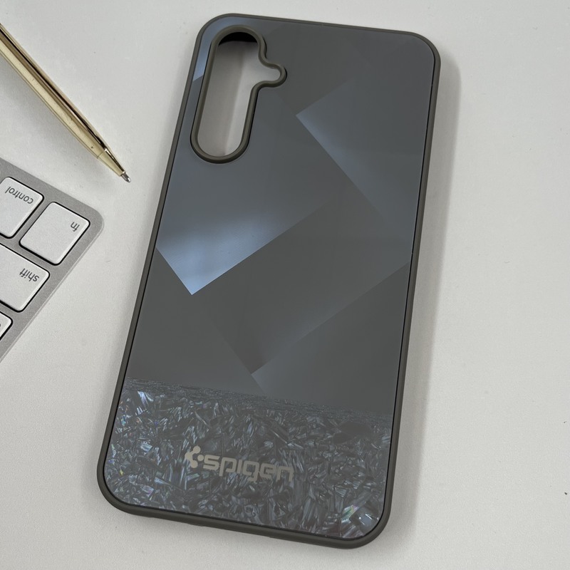 قاب گوشی Galaxy S23 FE سامسونگ PVD Spigen طرح سه بعدی 3D لوکس تیتانیوم کد 60748 - Image 2