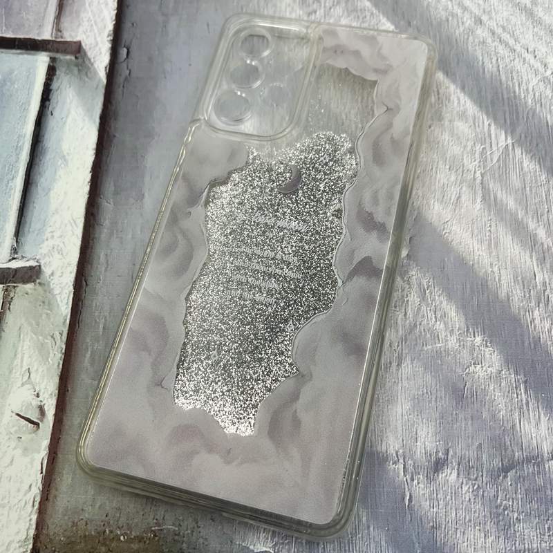 قاب گوشی Galaxy A73 سامسونگ آکواریومی اکلیلی طرح فانتزی ابر و بادی محافظ لنز دار کد 61074 - Image 2