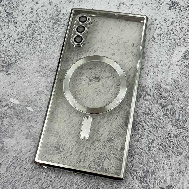 قاب گوشی Galaxy Note 10 سامسونگ الکترواستاتیک اورجینال مگ سیف محافظ لنز دار گلسی نقره ای کد 64567 - Image 2