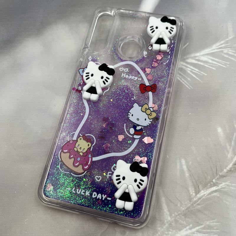 قاب گوشی Huawei P30 Lite هوآوی آکواریومی Aquarium Case شفاف اکلیلی عروسکی برجسته طرح کیتی کد 66298 - Image 2