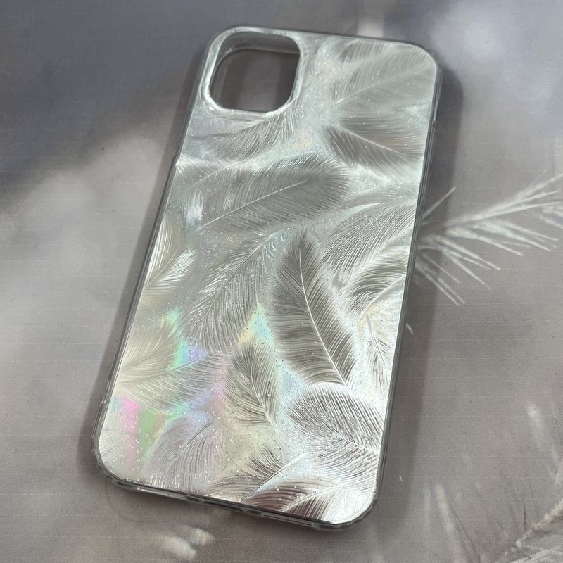 قاب گوشی iPhone 11 آیفون طرح پر اکلیلی لاکچری اسپرت نقره ای کد 71577 - Image 2