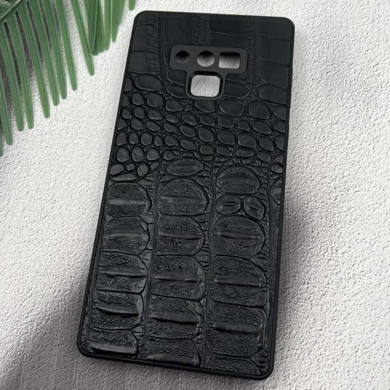 قاب گوشی Galaxy Note 9 سامسونگ Snake Leather Case پوست ماری چرم برجسته محافظ لنز دار مشکی کد 74709 - Image 2