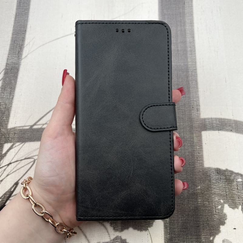 کیف گوشی Redmi 13C / Poco C65 شیائومی چرم مگنتی جاکارتی محافظ لنز دار بند آویز دار مشکی کد 77389 - Image 3